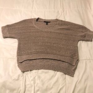 BCBG MazAzria oatmeal tan lightweight sweater